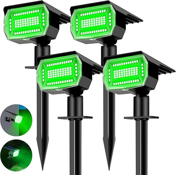 nipify 4 Pack Solar Spot Lights Outdoor, Solar Powered Waterproof Spotlight, Landscape Lighting for Outside Yard | Lumora