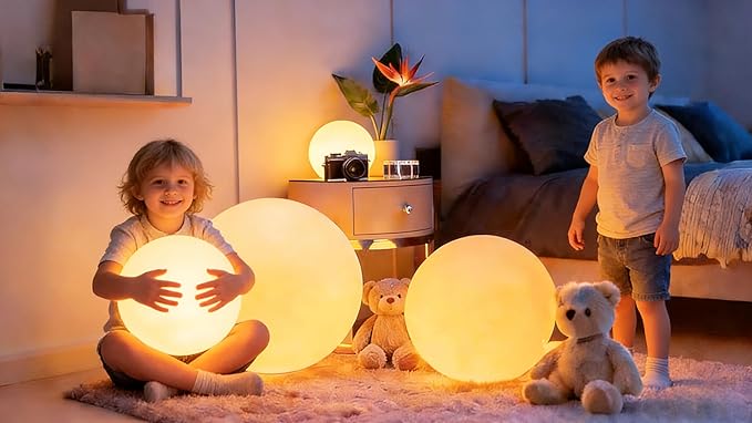 LOFTEK Extra Large Floating Pool Light - 20-inch Rechargeable Orb Light with Remote - 3 Modes - Outdoor Path Light | Lumora