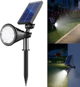 Solar Lights Outdoor Waterproof, 36 LEDs 1000LM Adjustable Solar Spot Lights Outdoor, 2-in-1 Solar Powered | Lumora