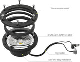 Malibu Low Voltage Well Lights 4W LED Outdoor Landscape Deck Lights 12V Well Light 200Lumen in-Ground Light 2800K | Lumora