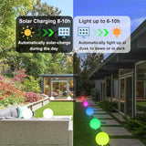10-in Solar Globe Light, Solar Garden Ball Light Outdoor w/Remote, 16 RGB Color 4 Modes Glowing Ball, Waterproof | Lumora