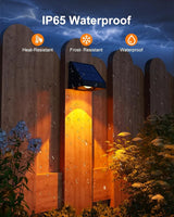 12 Pack Color Changing Solar Powered Fence Light Outdoor Decoration LED Waterproof Landscape Sconce for Exterior | Lumora