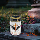 Prayer Signs Grave Lights for Cemetery Solar Porch Lights Outdoor Waterproof Solar Powered Flameless Candle Led | Lumora
