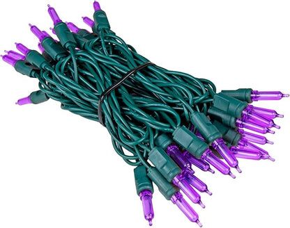 Novelty Lights Vintage Style T5 Warm White LED Christmas Lights, 11.5 Feet Green Wire String of 35 Mini Bulbs, UL Listed Indoor/Outdoor Tree Lighting