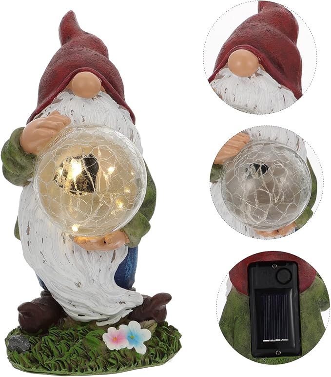Outdoor Decorative Solar Garden Lights Resin Craft Landscape Light Solar Pathway Lamp