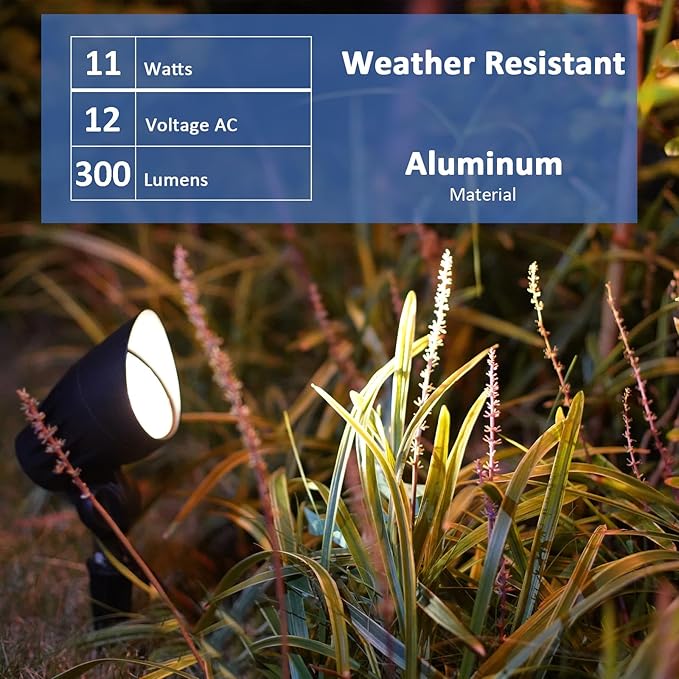 Malibu Low Voltage 11W LED Floodlight Landscape Lighting for Garden, Path, Lawn, Patios Use