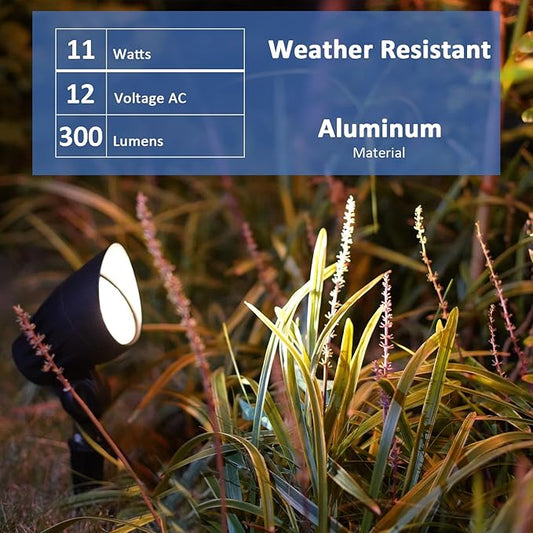 Malibu Low Voltage 11W LED Floodlight Landscape Lighting for Garden, Path, Lawn, Patios Use