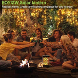 EOYIZW Solar Outdoor Lights 2 Pack- 99 LEDs Flickering Flame Solar Lantern for Garden Decor- IP65 Waterproof Garden | Lumora