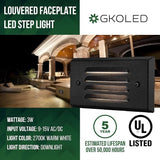 GKOLED 6 Pack Surface Mount Low Voltage LED Step Light and 6 Pack Low Voltage LED Wedge Deck - Outdoor Path Light | Lumora