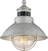 John Timberland Oberlin Rustic Industrial Farmhouse Outdoor Barn Light Fixture Galvanized Dusk to Dawn Motion | Lumora