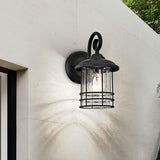 MICSIU Textured Black Outdoor Wall Light 2 Pack, 10 Inch Exterior Wall Lantern Lights with E26 Based Socket， Clear | Lumora