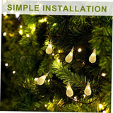 Cabilock Led Drop String Lights Soft Glow for Decor for Christmas Tree Garden Party and Wedding Celebrations USB | Lumora