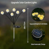 4PK 32LED Solar Garden Lights Outdoor, Dandelion Solar Lights Outdoor, IP65 Waterproof Firefly Light Outside Decor | Lumora
