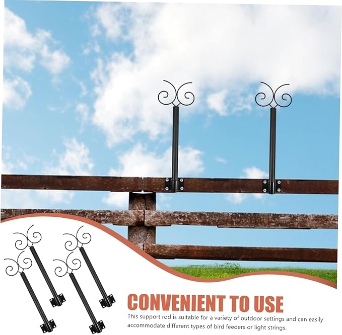 1set Outdoor Hanging Light Support Pole for Bird Feeders and String Lights Sturdy Rod for Patios Yards and Gardens | Lumora