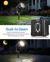 HIBOITEC Low Voltage Landscape Lighting 1200LM 12W with Connectors 100W Transformer - Outdoor Security Flood Light | Lumora