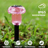 Halloween Solar Lights Outdoor 16 Pack Pink Purple LED Waterproof Mushroom Outside Lights for Yard Garden Patio | Lumora