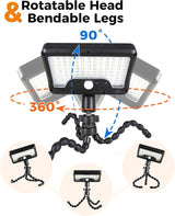 Clip On Solar Lights Outdoor, Motion Sensor Outdoor Lights, 92 LEDs 600LM Solar Fence Lights Outdoor | Lumora