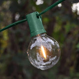Hometown Evolution, Inc. G50 2" LED Plastic Filament Outdoor Patio String Lights with 0.6 Watt Light Bulbs (G50 LED | Lumora