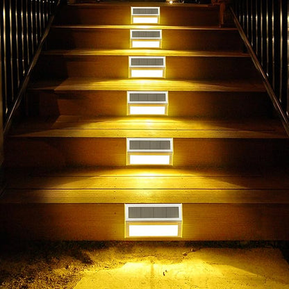 Generic Solar LED Lighting for Outdoor Stair Step Fence Wall Courtyard Lawn Path Cordless lamp