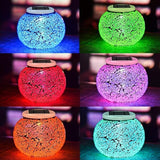 Aukora Color Changing Solar Powered Glass Ball Garden Lights, Table Lamps Waterproof Night Light for Patio, Bar | Lumora