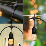 Banord Outdoor String Lights Commercial Grade 96ft Waterproof with 30 S14 Shatterproof Dimmable LED Bulbs, Heavy | Lumora