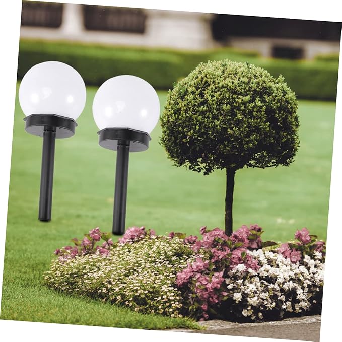 balacoo 8pcs Solar Garden Lanterns Outdoor Solar-Powered Lawn Lights Garden Light Bulbs for Pathway Patio