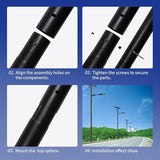 Street Light Pole 13Ft, Street Light Poles for Outdoor Lighting,Solar Pole Accessory for Street, Suitable for | Lumora