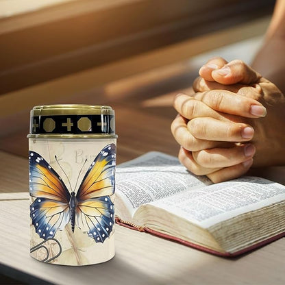 Butterfly Solar Garden Lights Outdoor Solar Walkway Lights Pathway Lights Waterproof Solar Lantern Landscape Lights,Butterfly Decorations LED Solar Lantern-Warm White,Yellow