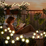 ALSO GO Solar Lights Outdoor, 2 Pack 16 LEDs Firefly Lights, Waterproof Solar Garden Lights, Solar Firefly Lights | Lumora