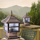European Outdoor Glass Table Lamp Column Lamp Tradition Antique Victoria Waterproof Aluminum Garden Lawn Lights | Lumora