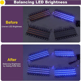 120Ft SMD5050 RGB storefront led lights with Smart Control, 240 LEDs Super Bright Waterproof - Outdoor String Light | Lumora