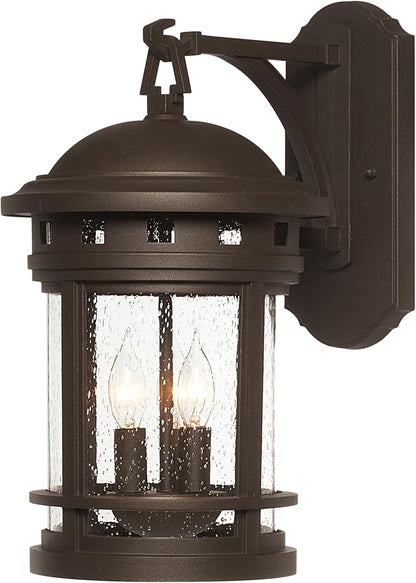 Designers Fountain 2381-ORB Sedona 9" Wall Lantern, Oil-Rubbed Bronze
