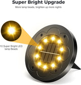 Brightown Solar Lights Outdoor Waterproof, 12 Packs LED In-Ground Lights Outdoor Solar Lights for Yard Patio Garden | Lumora