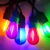 Diodesy- 36Ft Outdoor Smart WiFi String Light with S14 LED Shatterproof 18 Color Changing Bulb & 18 Hanging Socket | Lumora