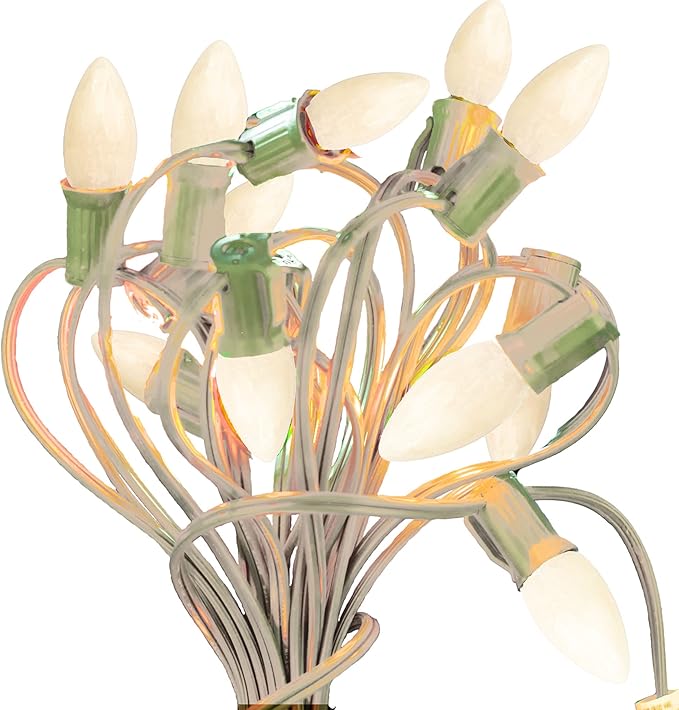 EST. LEE DISPLAY L D 1902 Indoor ＆ Outdoor String Light C7 E12 Ceramic Christmas Replacement Bulbs Solid Opaque | Lumora