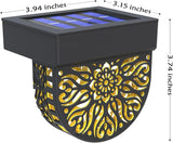 Solar Fence Lights 6 Pack Solar Deck Lights Waterproof LED Step Wall Outdoor Decorations Warm Yellow Decorative | Lumora