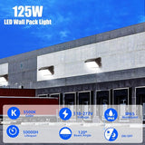 WYZM 4Pack 120W LED Wall Pack Lights with Dusk-to-Dawn Sensor, 21000LM Bright Wall Mount Outdoor Light 5000K | Lumora