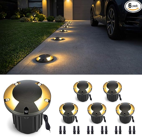 Gardenreet Low Voltage Well Light - Brass Hardwired Ip65 All Weather In-Ground LED Lighting, 12V Directional | Lumora