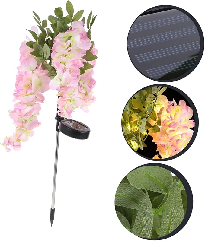 Flower Shape Solar Pathway Light Solar Garden Lights Led Yard Decorative Lamp