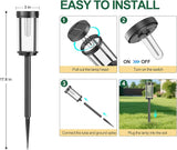 12 Pack Solar Lights Outdoor Waterproof for Garden Walkway Pathway Lawn Yard Decorative Modern Landscape Lighting. | Lumora