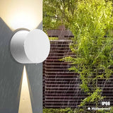 Kawell 8W Modern LED Wall Sconce Light Up Down Waterproof Outdoor Wall Lamp Indoor Hardwired for Bedroom Bathroom | Lumora