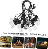 15m Led String Lights Outdoor Festive Canopy Lights for Parties Gardens and Christmas Decorations LEDs Us | Lumora