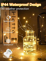 100 LED Fairy Lights Battery Operated with Remote, 33FT Waterproof Twinkle Lights with Timer & 8 Modes, Fairy | Lumora