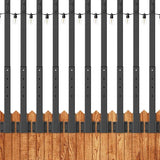 LETIANPAI 2.8Ft String Light Poles 10 Pack,Light Poles for Outside Lights,Outdoor with Fence Brackets Hanging | Lumora