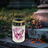 Pink Butterfly Outdoor Solar Lights LED Lantern Solar Garden Stake Lights Solar Powered Fairy Lights for Outside | Lumora