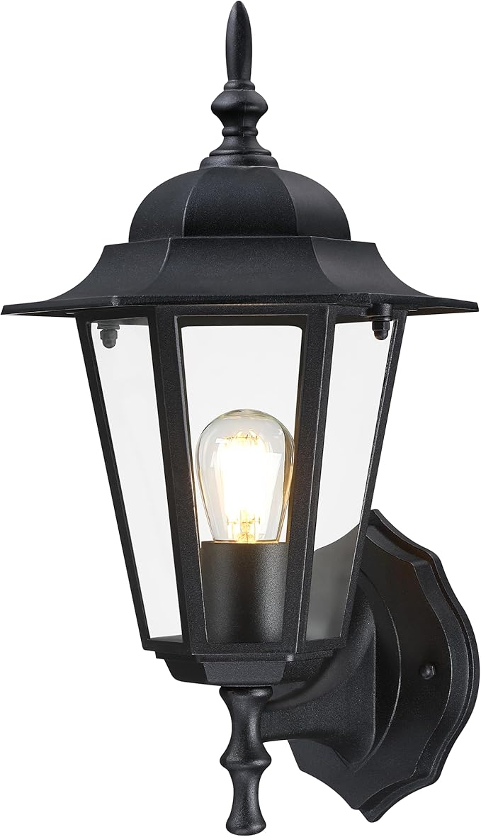 GRUENLICH Outdoor Wall Lantern, Wall Sconce as Porch Lighting Fixture with E26 Medium Base, Aluminum Housing Plus | Lumora