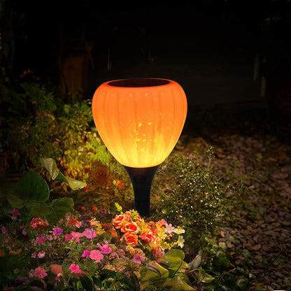 Solar Pathway Lights Outdoor Waterproof Halloween,2 Packs,Solar Powered Garden Decorations,LED Landscape Path Lights for Patio, Lawn,Yard,Walkway