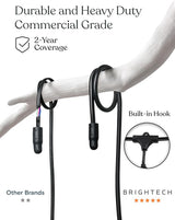 Brightech Ambience Pro Super Bright Solar - 27Ft Remote Control Outdoor String Lights, Shatterproof S14 Edison | Lumora