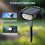 Solar Spot Lights Outdoor IP68 Waterproof, Ultra-Bright Performance，Simple Modes for Easier Operation, Auto | Lumora