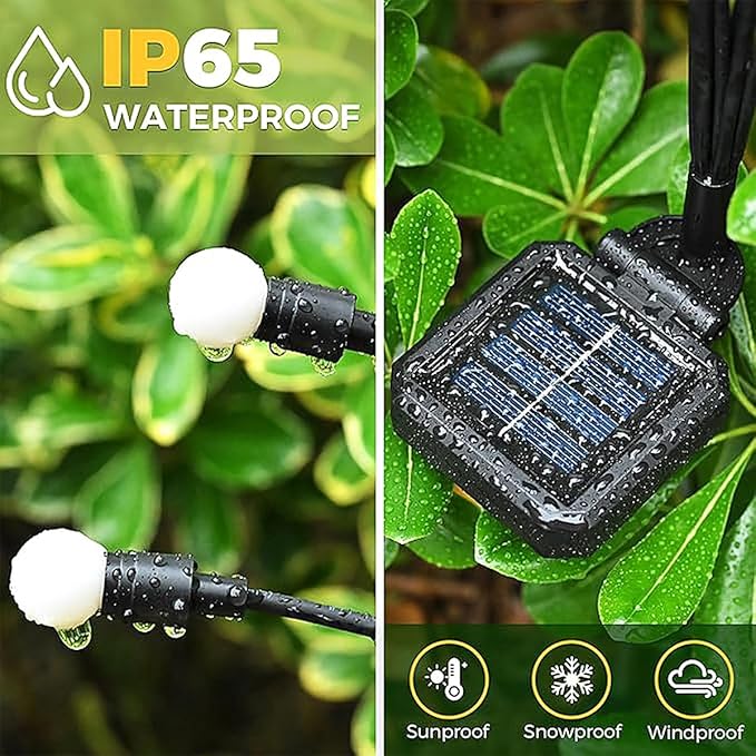 Solar Lights Outdoor Waterproof,Garden Patio Decorative Lights,Firefly Lights for Patio Lawn,Landscape Lighting | Lumora